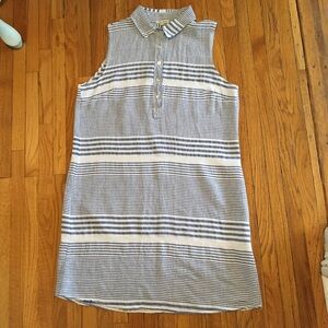 🇮🇹 Luna Tomei Linen Blend Stripped Dress